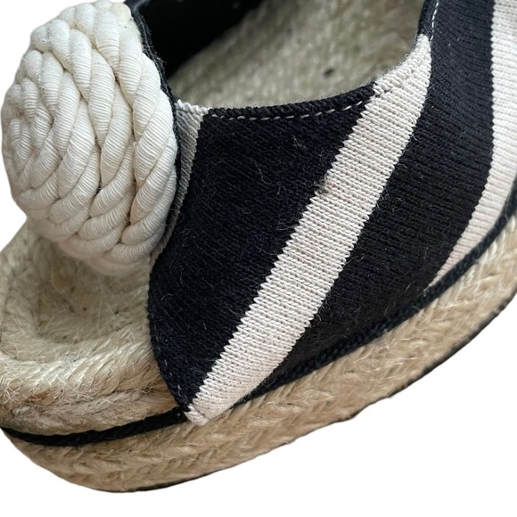 Kate SPADE Open Toe Wedges Espadrilles Sandals Ankle Ties 9 - Picture 7 of 13